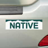 コロラド州の天然バンパーステッカー バンパーステッカー (車上)