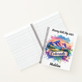 コロラド州の山々を素晴らし探索 ノートブック (内部)