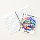 コロラド州の山々を素晴らし発見 ノートブック (内部)