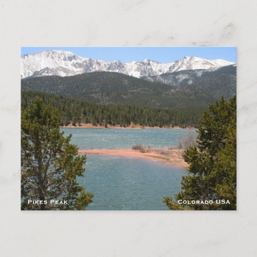 コロラド州の山々 ポストカード (正面)