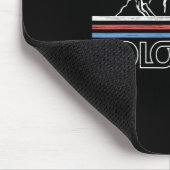 コロラド州の山の州旗Tシャツ ロッキー山脈 S マウスパッド (コーナー)