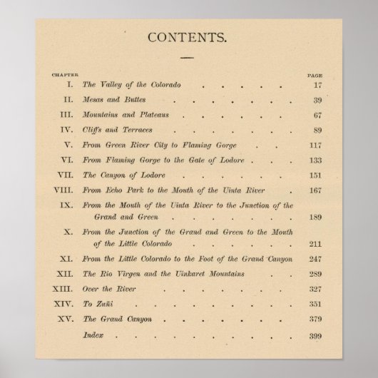 コロラド州の峡谷 ポスター (正面)