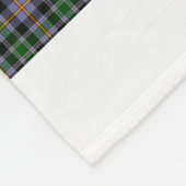 コロラド州の州のタータンチェック フリースブランケット (角)