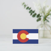 コロラド州の州の旗のカスタムな名刺のテンプレート 名刺 (スタンド正面)