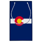 コロラド州の州の旗のデザイン スモールペーパーバッグ (裏面)