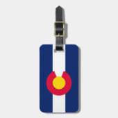 コロラド州の州の旗のデザイン ラゲッジタグ (正面縦)