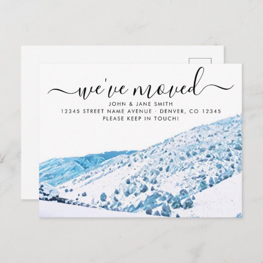 コロラド州の引越し案内はがき 案内ポストカード (正面/裏面)