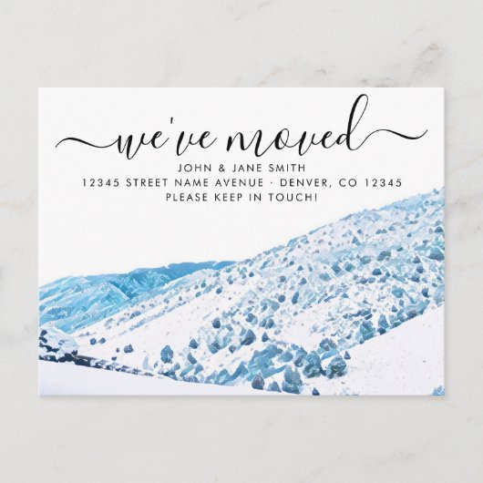 コロラド州の引越し案内はがき 案内ポストカード (正面)