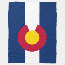 コロラド州の愛国心が強い州の旗 フリースブランケット