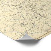 コロラド州の排水マップ ポスター (角)