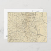 コロラド州の排水マップ ポストカード (正面/裏面)