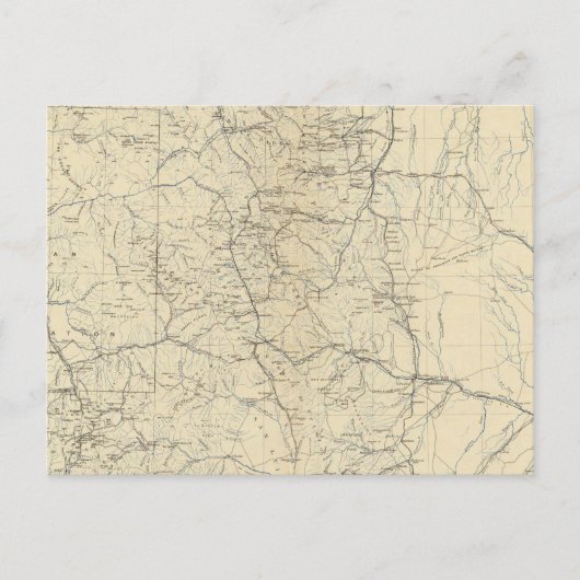 コロラド州の排水マップ ポストカード (正面)