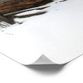 コロラド州の放棄されたログキャビン ポスター (角)