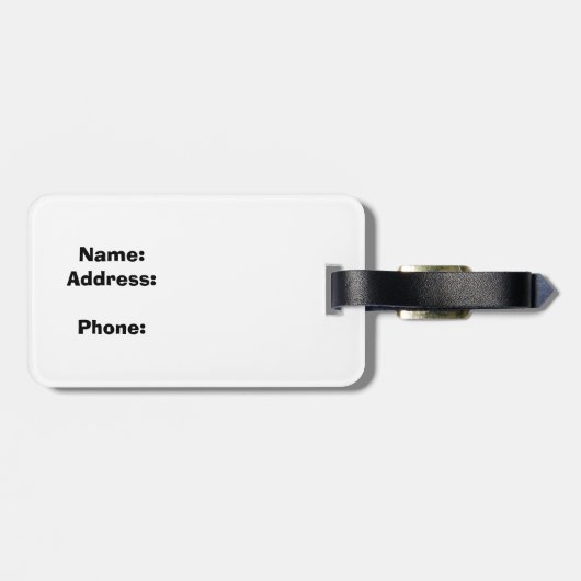 コロラド州の旗のミネソタの輪郭のカスタムな荷物のラベル ラゲッジタグ (裏面横)