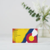 コロラド州の旗の名刺 名刺 (スタンド正面)