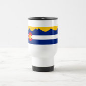 コロラド州の旗の山地のコーヒー・マグ トラベルマグ (中央)