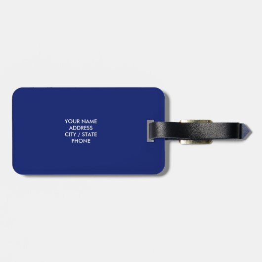 コロラド州の旗の荷物はバッグおよびスーツケースのために付きます ラゲッジタグ (裏面横)