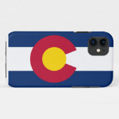 コロラド州の旗のiPhoneの場合 Case-Mate iPhoneケース (裏面(横))