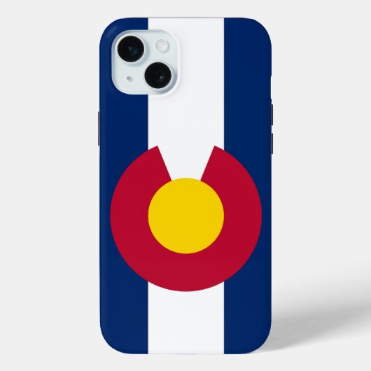 コロラド州の旗のiPhone 15 Plus Case-Mate iPhoneケース (裏面)