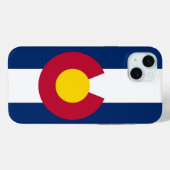 コロラド州の旗のiPhone 15 Plus Case-Mate iPhoneケース (裏面 (横))