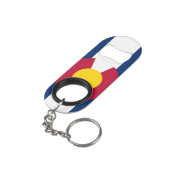 コロラド州の旗 キーホルダー栓抜き (裏面アングル)