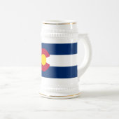 コロラド州の旗 ビールジョッキ (正面右)