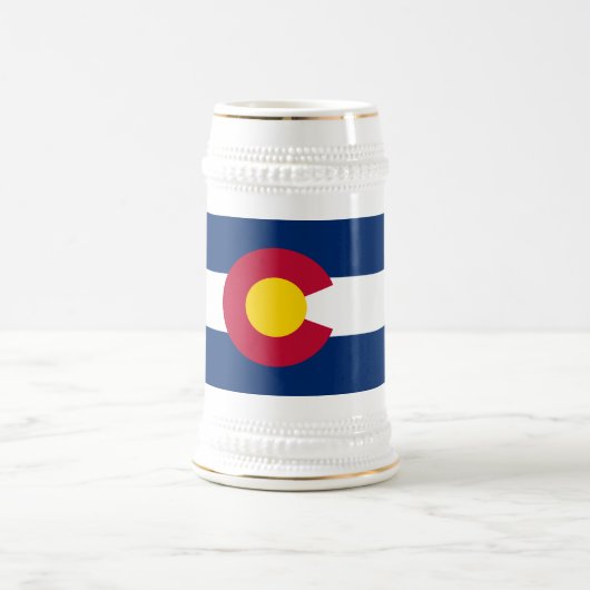 コロラド州の旗 ビールジョッキ (中央)