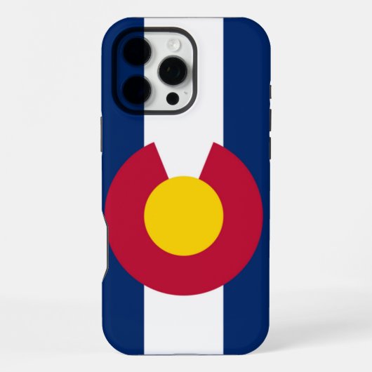 コロラド州の旗 iPhoneケース (裏面)
