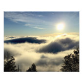 コロラド州の春上空の雲の上に昇る太陽。 フォトプリント            (正面)
