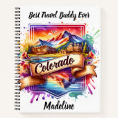 コロラド州の景観を鮮やか探索 ノートブック (正面)