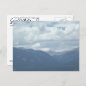 コロラド州の曇り空の下のピーク ポストカード (正面/裏面)