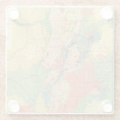 コロラド州の概要の地質地図 ガラスコースター (裏面)