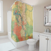 コロラド州の概要の地質地図 シャワーカーテン (インサイチュ)
