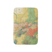 コロラド州の概要の地質地図 バスマット (正面縦)