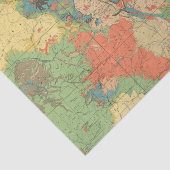 コロラド州の概要の地質地図 薄葉紙 (詳細)