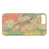 コロラド州の概要の地質地図 Case-Mate iPhoneケース (裏面(横))
