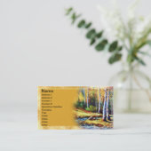 コロラド州の流れの芸術 名刺 (スタンド正面)