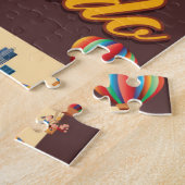 コロラド州の漫画の地図 ジグソーパズル (側面)