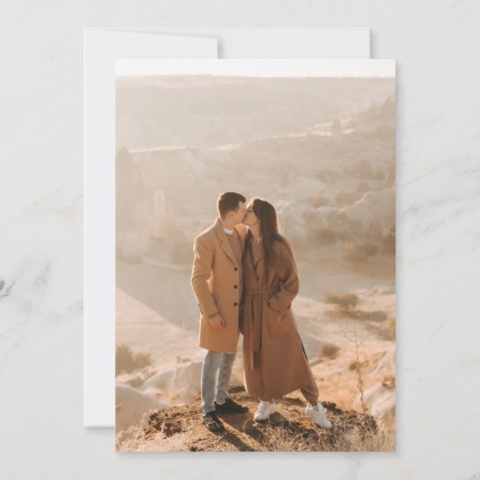 コロラド州の目的地の結婚式の写真 セーブザデート (裏面)