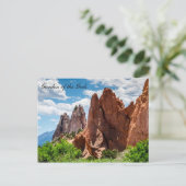 コロラド州の神々の園の風景 ポストカード (スタンド正面)