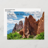 コロラド州の神々の園の風景 ポストカード (正面/裏面)