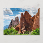 コロラド州の神々の園の風景 ポストカード (正面)