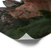 コロラド州の神々の庭の岩の登山家 ポスター (角)