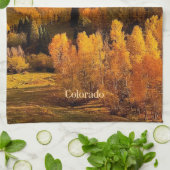 コロラド州の秋 キッチンタオル (折り畳み)