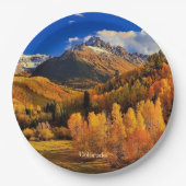 コロラド州の秋 ペーパープレート (正面)