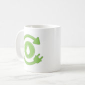 コロラド州の緑のコーヒー・マグを保って下さい コーヒーマグカップ (正面左)