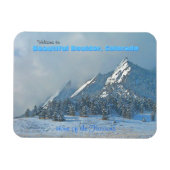 コロラド州の美しい大きい石へようこそ マグネット (横)