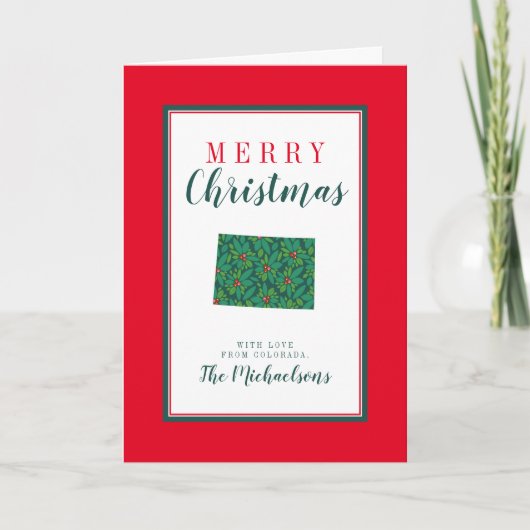 コロラド州の聖降誕祭 カード (正面)
