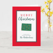 コロラド州の聖降誕祭 カード (黄色い花)