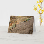 コロラド州の西コロラド州トカゲ カード (黄色い花)